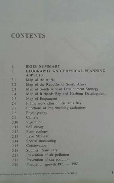 The Wonder of Richards Bay 1985 by Dr J C Van Der Walt
