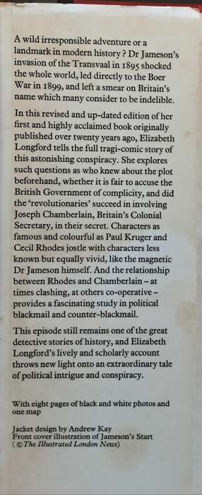 Jameson's Raid The Prelude to The Boer War by Elizabeth Longford