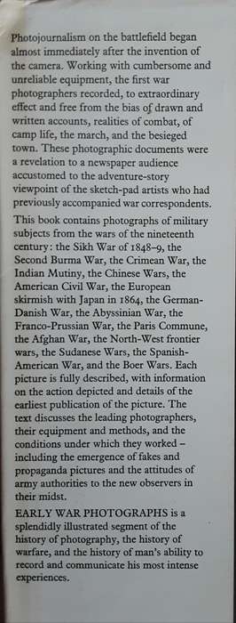 Early War Photographs 50 Years of War Photographs from the Nineteenth Century