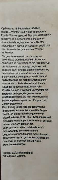 John Vorster 10 Jaar