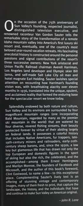 The Sun Valley Story by Van Gordon Sauter