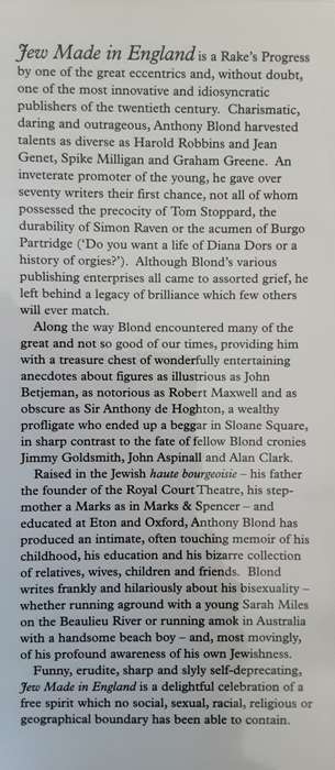 Jew Made in England by Anthony Blond