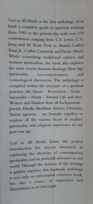 God in all Worlds, An Anthology of Contemporary Spiritual Writing edited by Lucinda Vardey
