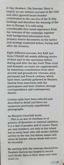 D-Day Bombers The Veteran`s Story by Stephen Darlow
