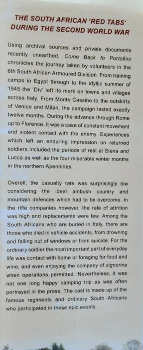 Come Back To Portofino, Through Italy with the 6th South African Armoured Division by James Bourhill