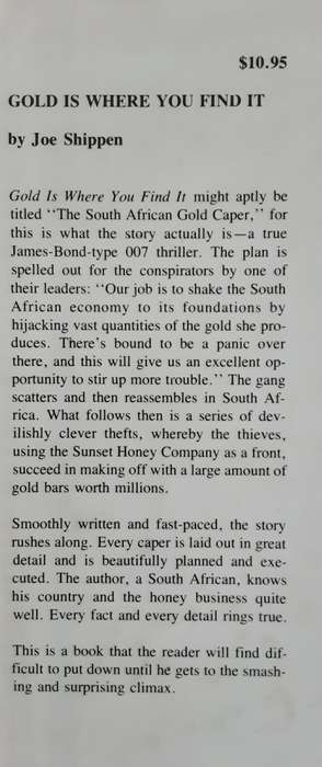 Gold is where you find it by Joe Shippen  **SIGNED COPY**
