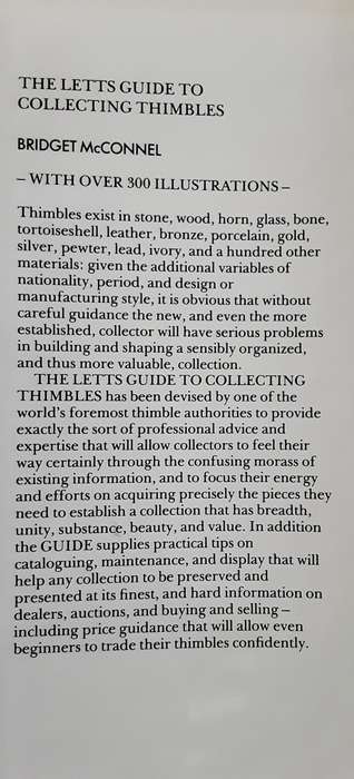 The Letts Guide To Collecting Thimbles by Bridget McConnel