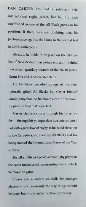 Dan Carter skills & Performance with Ron Palenski