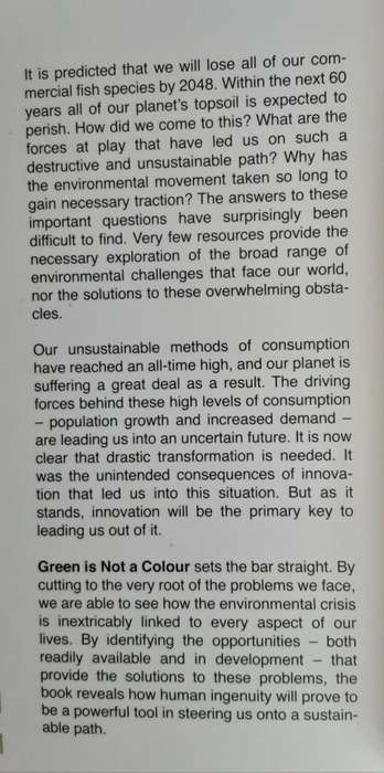 Green is Not A Colour, Evironmental Issues by Devan Valenti and Simon Atlas