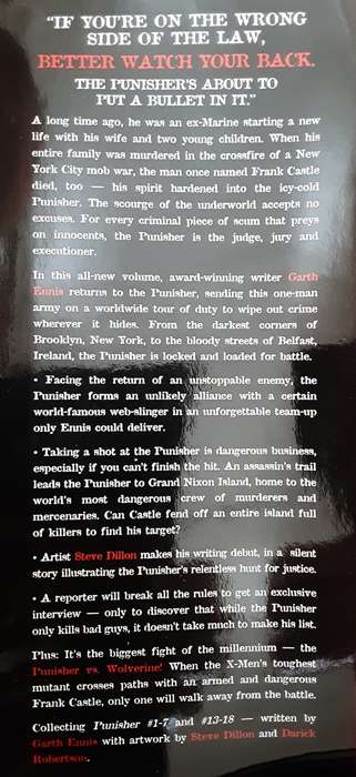 The Punisher Volume 2 by Ennis, Dillon and Robertson **1st Edition Hardcover**