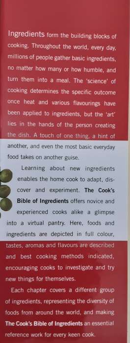 The Cook`s Bible of Ingredients, an illustrated reference to over 1000 foods by Margaret Brooker