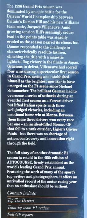 Autocourse, The World`s Leading Grand Prix Annual 1996-97