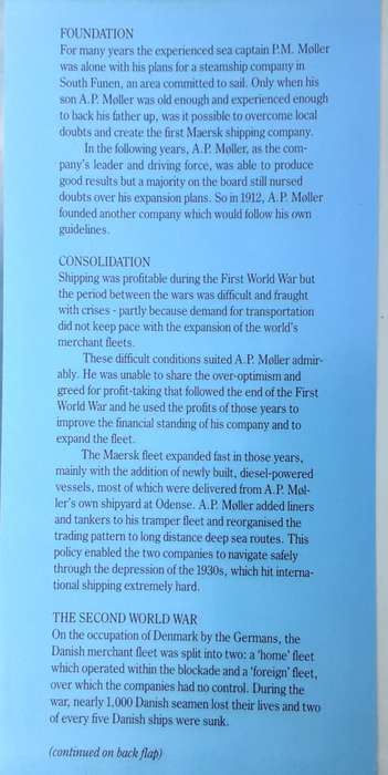 With Constant Care.... A P Moller, Shipowner 1876-1965 by Ove Hornby