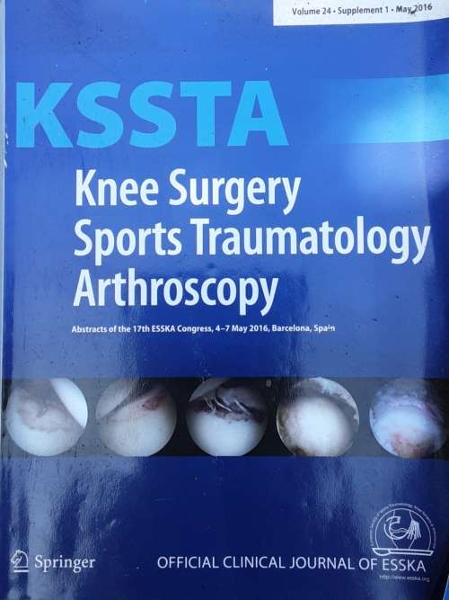 Knee Surgery Sports Traumatology Arthroscopy, Abstracts ESSKA Congress may 2016