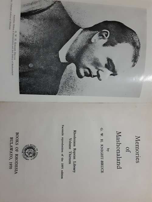 Memories of Mashonaland by G W H Knight-Bruce