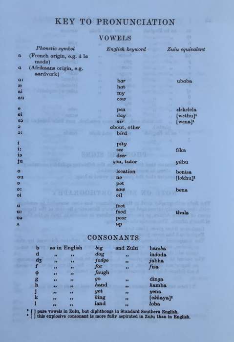 English Zulu Dictionary by Doke, Malcolm, Sikakana and Vilakazi
