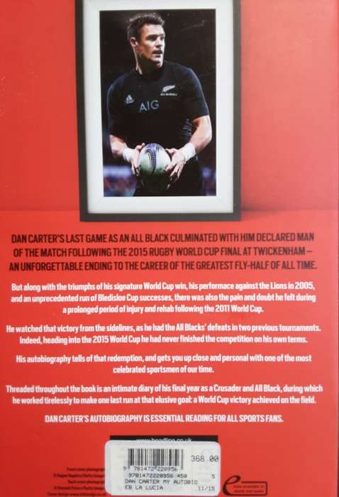 Dan Carter, The Autobiography of an All Blacks Legend