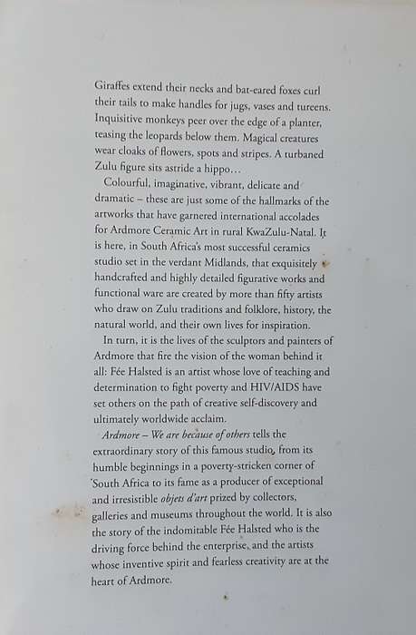 Ardmore, We Are Because of Others, The Story of Fee Halstead and Ardmore Ceramic Art