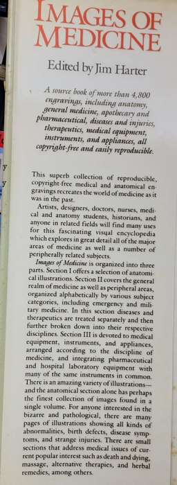 Images of Medicine, A Definative volume of over 4800 copyright free Engravings edited by Jim Harter
