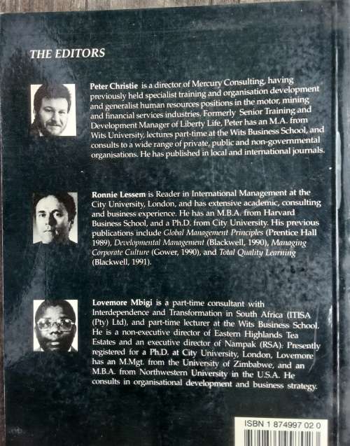 African Management, Philosophies, Concepts and Applications
