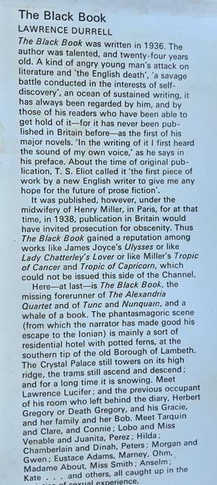The Black Book by Lawrence Durrell