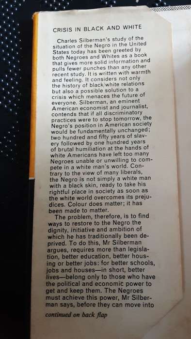 Crisis in Black And White by Charles E Silberman