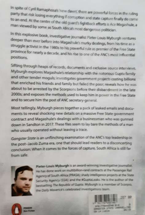 Gangster State, Unravelling Ace Magashule`s Web of Capture by Pieter-Louis Myburgh