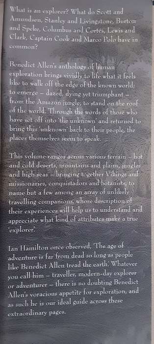 The Faber Book of Exploration edited by Benedict Allen