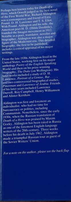 Richard Aldington A Biography by Charles Doyle