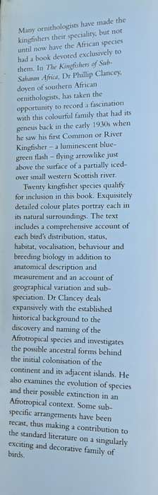 Kingfishers of Sub-Saharan Africa by Phillip Clancey
