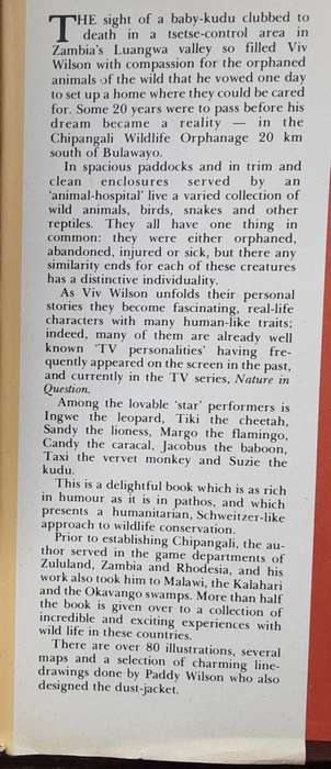 Orphans of the WildThe Story behind Chipangali by Vivian J Wilson