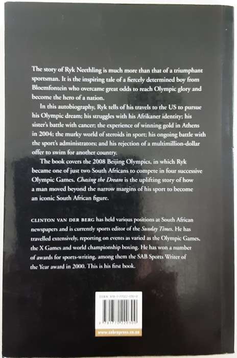 Ryk Neethling, Chasing the Dream as told to Clinton Van Der Berg **SIGNED by Neethling**