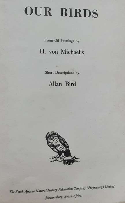 Birds from Oil Paintings by H Von Michaelis Leatherbound Book by Allan Bird
