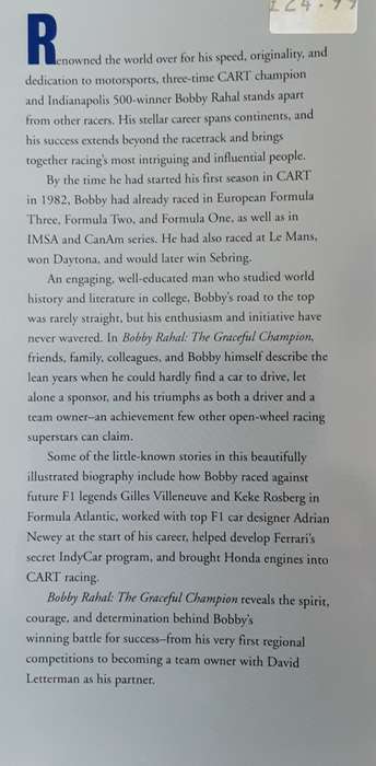 The Graceful Champion Bobby Rahal by gordon Kirby