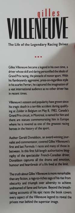Gilles Villeneuve, The Life of the Legendary Racing Driver by Gerald Donaldson
