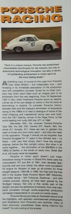 Porsche Racing by David and Andrea Sparrow