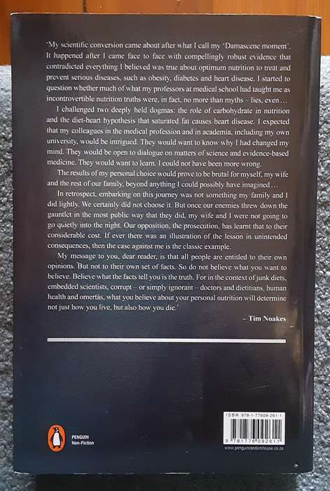 Lore of Nutrition, Challenging Conventional Dietry Beliefs by Noakes & Sboros **SIGNED COPY**