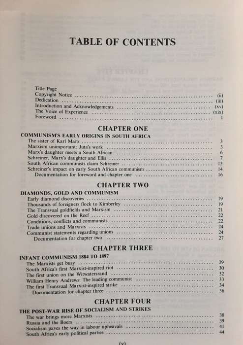 A History of Communism in South Africa by Henry R Pike