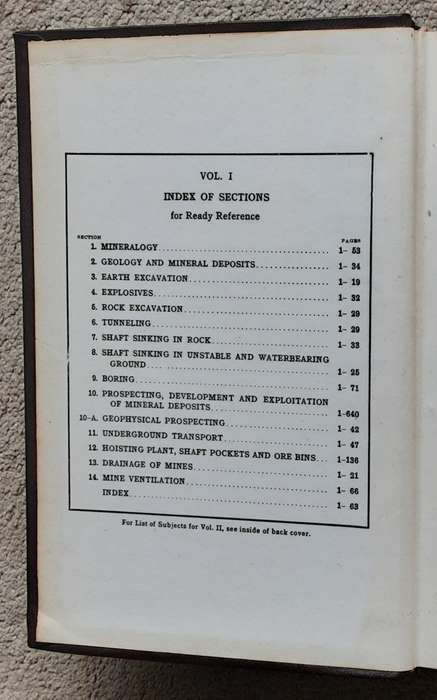 Mining Engineers Handbook in 2 volumes 3rd Edition edited by Robert Peele