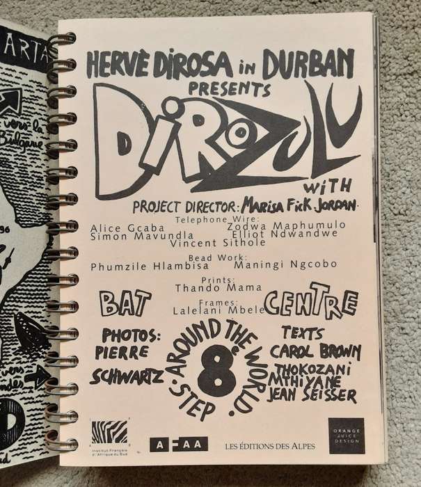 Herve Dirosa in Durban Presents Diro Zulu with Project Director Marisa Fick Jordan **SCARCE**
