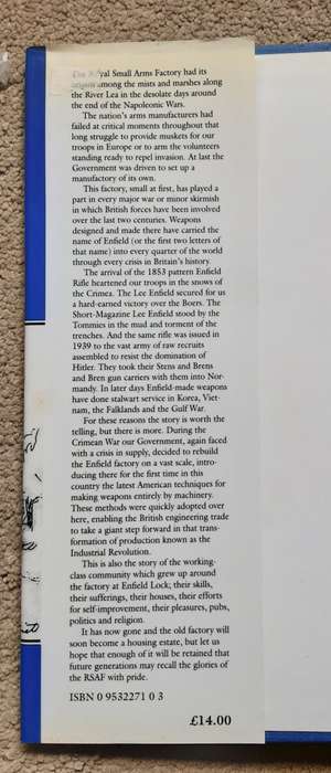 The Royal Small Arms Factory Enfield & its Workers by David Pam