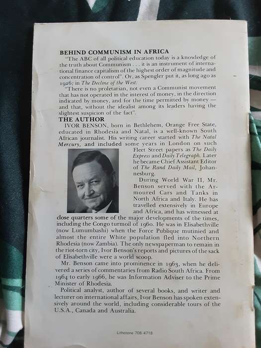 Behind Communism in Africa by Ivor Benson