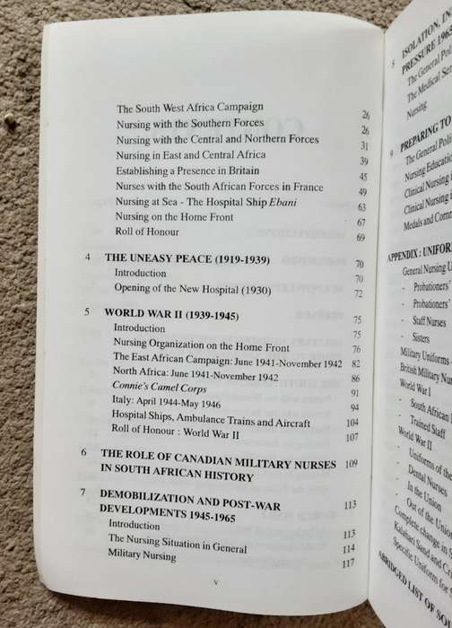 Military Nursing in South Africa 1914 - 1994 by Col Dennis Stratford and  Col Hazel Collins