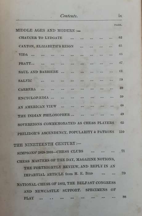 Chess History and Reminiscences by H E Bird **published 1893**