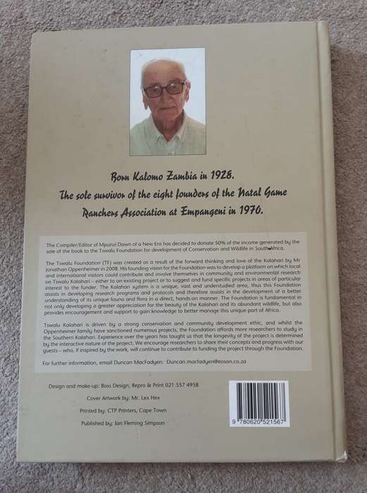 Mpunzi, Dawn of a New Era conceived and compiled by Ian Fleming Simpson *Signed Copy *