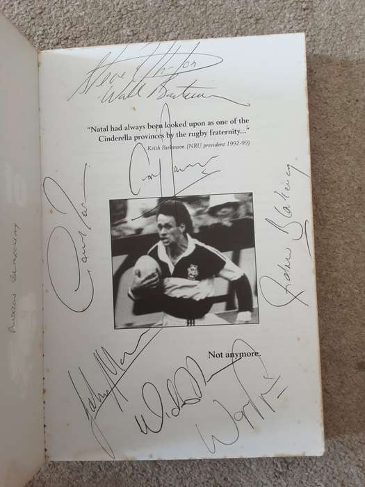 Natal Sharks Team of the 90s by Albert Heenop **Signed by 8 Sharks Players***