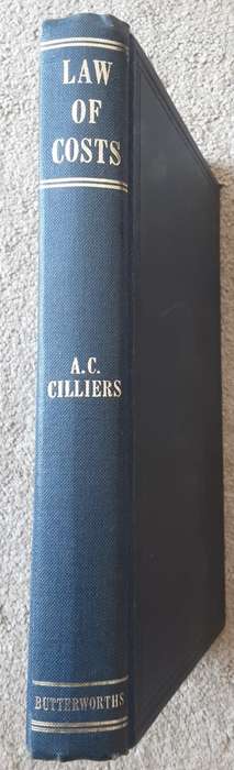 Law of Costs by  A C Cilliers