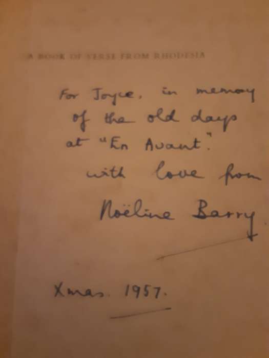 Bundu, A Book of Verse from Rhodesia by Noeline Barry **SIGNED COPY**