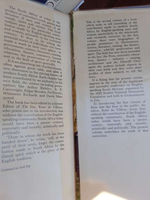 Better Than They Knew (2 Volume Set) Edited By: R. M. de Villiers
