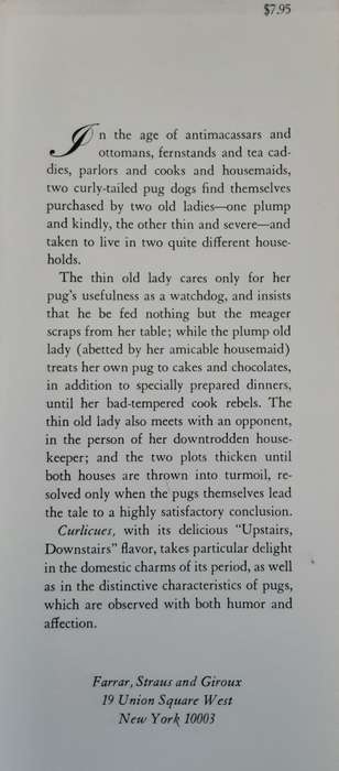 Curlicues, The Fortunes of Two Pug Dogs by Valerie Worth with picture by Natalie Babbitt